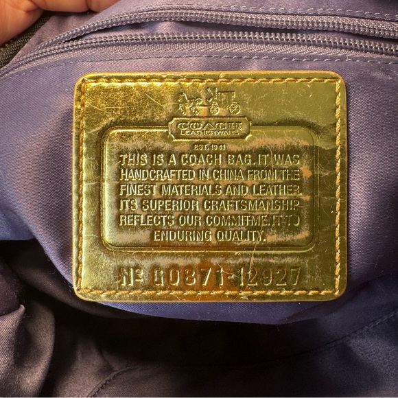 Coach Black Mini Bag with Gold Accents - Picture 6 of 7